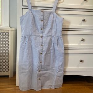 Jcrew factory seersucker dress NWT 14